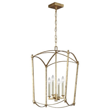 Feiss 4 Light Thayer Chandelier, Antique Guild