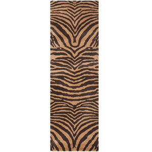 Gold Safavieh Soho Collection SOH434C Handmade Premium Wool Runner 2'6 x 12' Brown Gold Safavieh Soho Collection SOH434C Handmade Premium Wool Runner 2'6 x 12' Brown