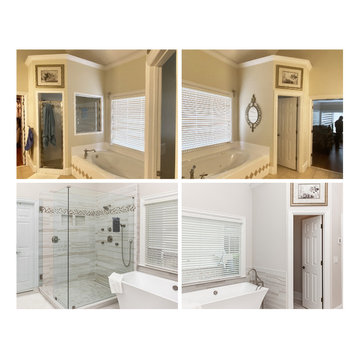 Serpentino Blanco Master Bathroom