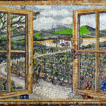 Mosaic Patterns, Window View I Mozaico