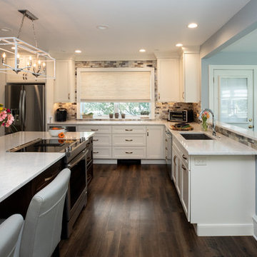 Two-Tone Kitchen Remodel | Oversized Island & Open-Concept Layout