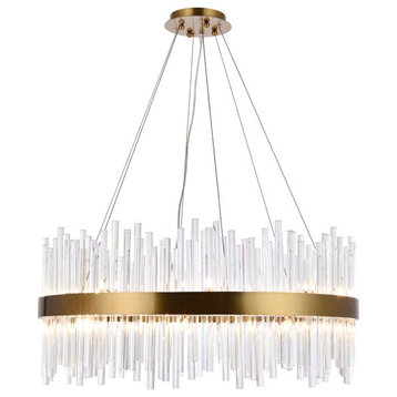 Contemporary Gold 18-Light Chandelier