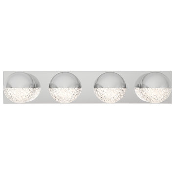 Artika Carat Vanity LED Integrated Light Fixture, Chrome