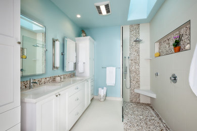 Bathroom - coastal bathroom idea in San Francisco