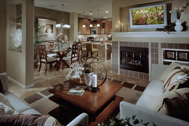 Inspiration for a timeless living room remodel in Denver
