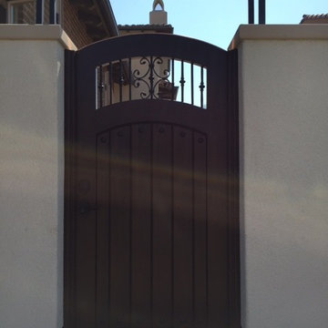 Custom Wood Gate by Garden Passages