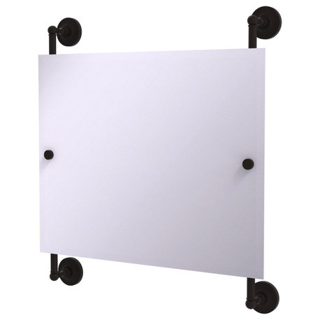 Prestige Regal Landscape Frameless Rail Mounted Mirror, Oil Rubbed Bronze