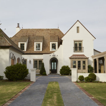 White Brick French Inspired Home in Jacksonville