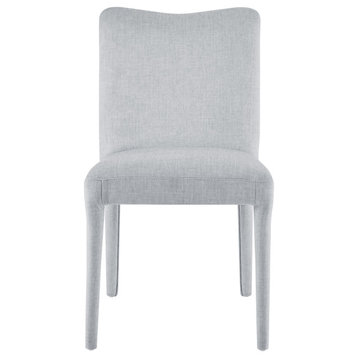 Alder Velvet Dining Side Chair, Set of 2, Zen Gray