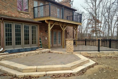 Paver and Second Story Deck