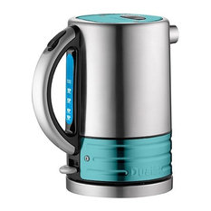 Dualit Architect Kettle, Brushed Stainless Steel and Azure Blue