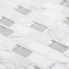backsplash with glitter grout