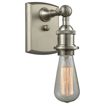 Innovations Lighting 516-1W Bare Bulb Bare Bulb 7" Tall Bathroom - Brushed