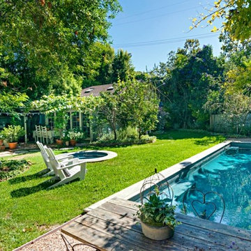 Hancock Park Backyard with Pool