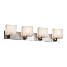 Clouds Modular 4-Light Bath Bar, Rectangle, Clouds Shade