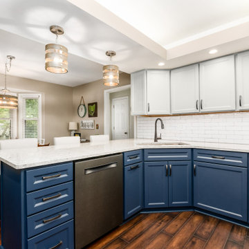 Two-Tone Kitchen Remodel Done With Cabinet Refacing