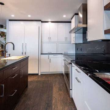Award Winning Modern Saratoga Kitchen with a Lakeview!