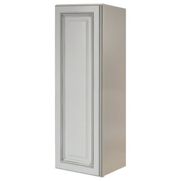 Sunny Wood RLW1236-A Riley 12"W x 36"H Single Door Wall Cabinet - White