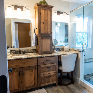 Rustic Owners Suite Bath