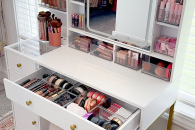 Makeup Vanity Organization