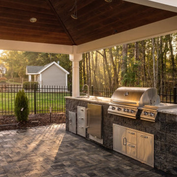 Outdoor Kitchen Installation Ballston Spa, NY Stone Grill
