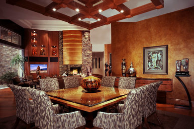 Inspiration for a contemporary dining room remodel in Seattle