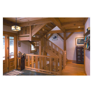 Timber Frame Ski Lodge - Craftsman - Entry - Other - by The Ferraro ...
