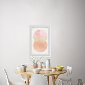 "Circular Moons" Framed Painting Print