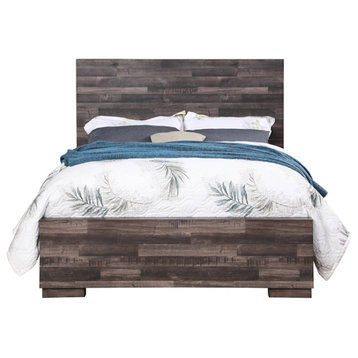 ACME Juniper Modern Composite Wood Queen Bed in Dark Cherry