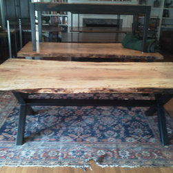 Live Edge Silver Maple Dining Table - Dining Tables