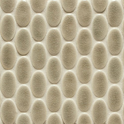 Vibe Oval Mosiac Field in Suede - Tile