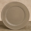 GG Livingstone Ceramic Taupe Dinner Plates- Set of 4