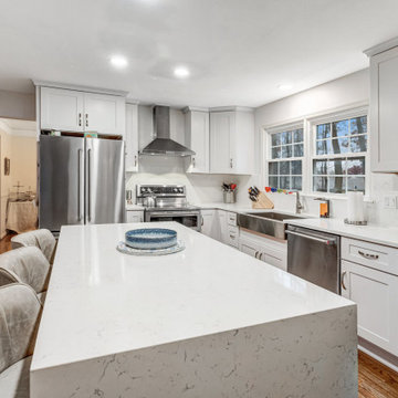 Transitional White Kitchen Remodel Woodbridge, VA