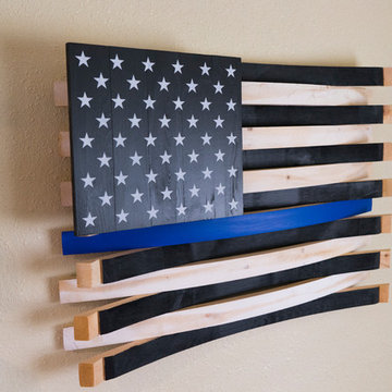 Thin Blue Line American Flag