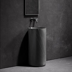 Pietra Grey Marble Designo Freestanding Basin 400mm - Bathroom Sinks