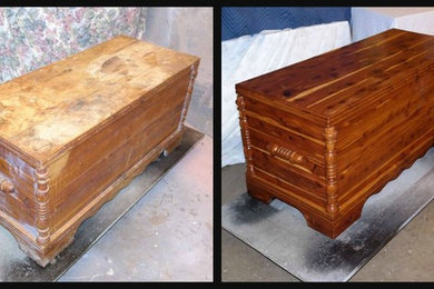 before and after cedar chest