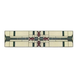 Inviting Home Inc. - Prairie Tulip, Antique-Style Pewter With Evergreen-Berry-Cream Enamel - Cabinet And Drawer Handle Pulls