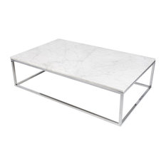 Prairie 47"x30" Coffee Table With Marble Top