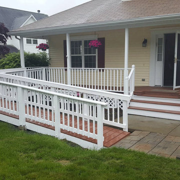 Handicapt ramp, paint and stain