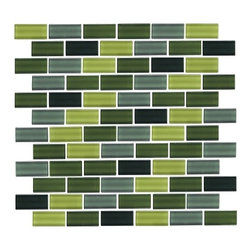 Glass Mosaic | Forest Brick - Tile