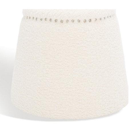 Safavieh Couture Ellerose Ottoman, Ivory