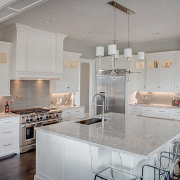 Elegant White and Gray Kitchen