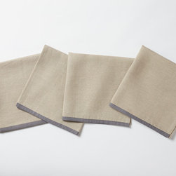 Color Border Napkin - Set of 4 - Napkins