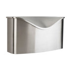 Postino Mailbox, Brushed Stainless Steel