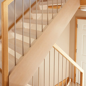 Open Rise White Oak with Stainless Steel