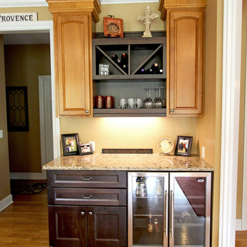 Custom Island with 4' Galley Workstation with Quartz Countertop