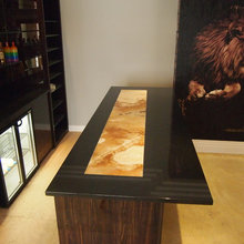 onyx shelf for bar area