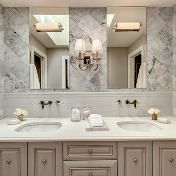 Blue Master Bath