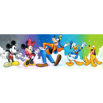 Disney Fine Art Friends by Design by Tim Rogerson, Gallery Wrapped Giclee