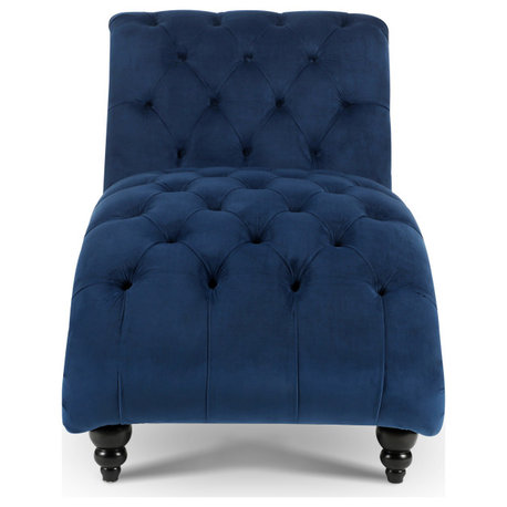 TATEUS Tufted Armless Chaise Lounge